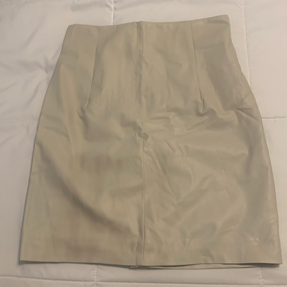 H&M faux leather skirt